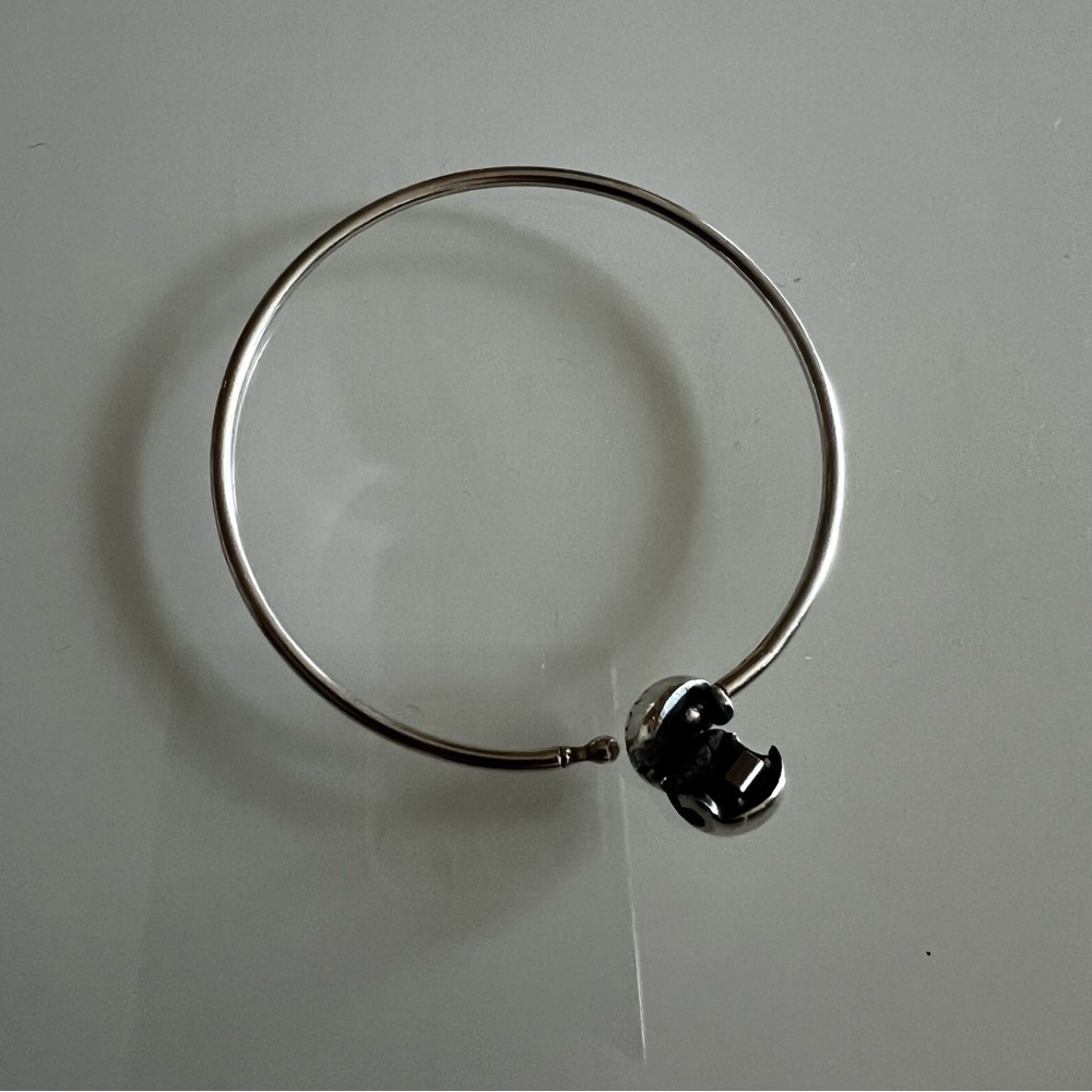 PANDORA Bangle Bracelet Sterling Silver Charm Bracelet Classic - Picture 2 of 5